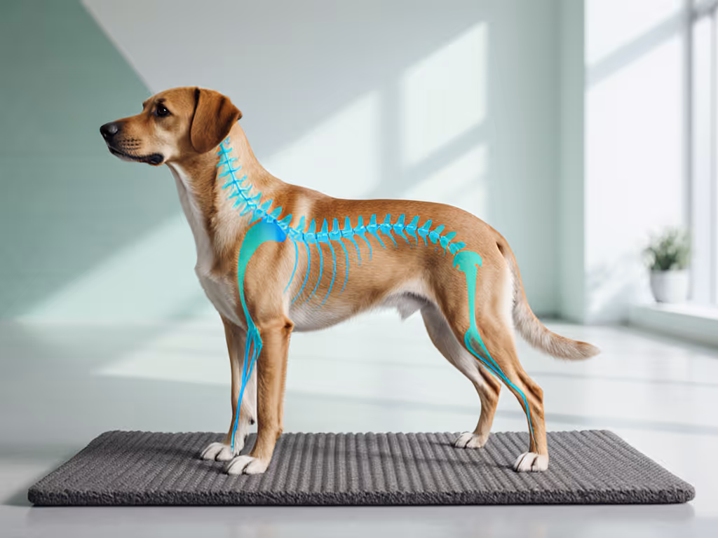 spinal_alignment_on_dog_training_mats