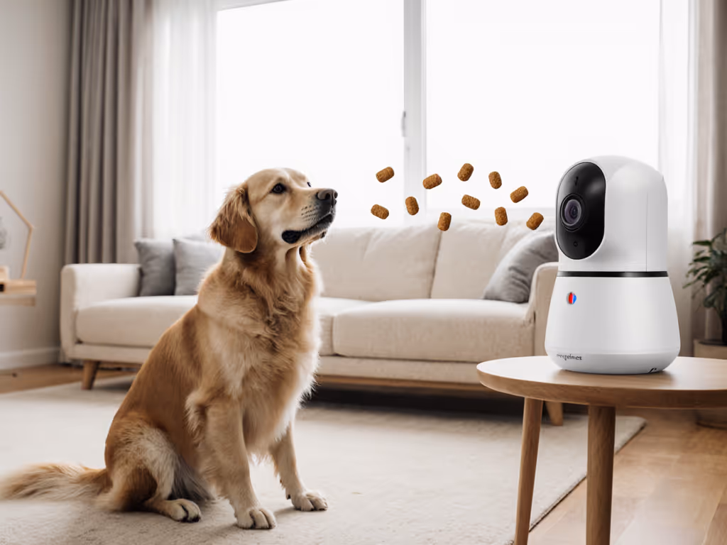 indoor_treat_tossing_dog_camera_monitoring_calm_dog