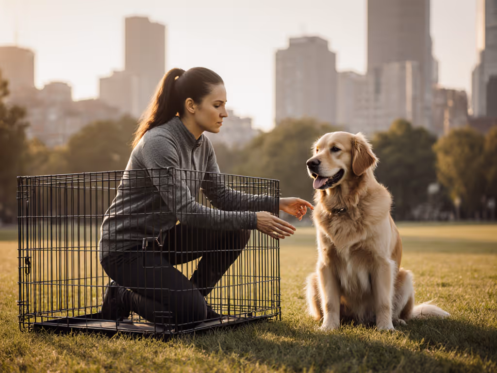 professional_dog_trainer_demonstrating_crate_commands_in_urban_park